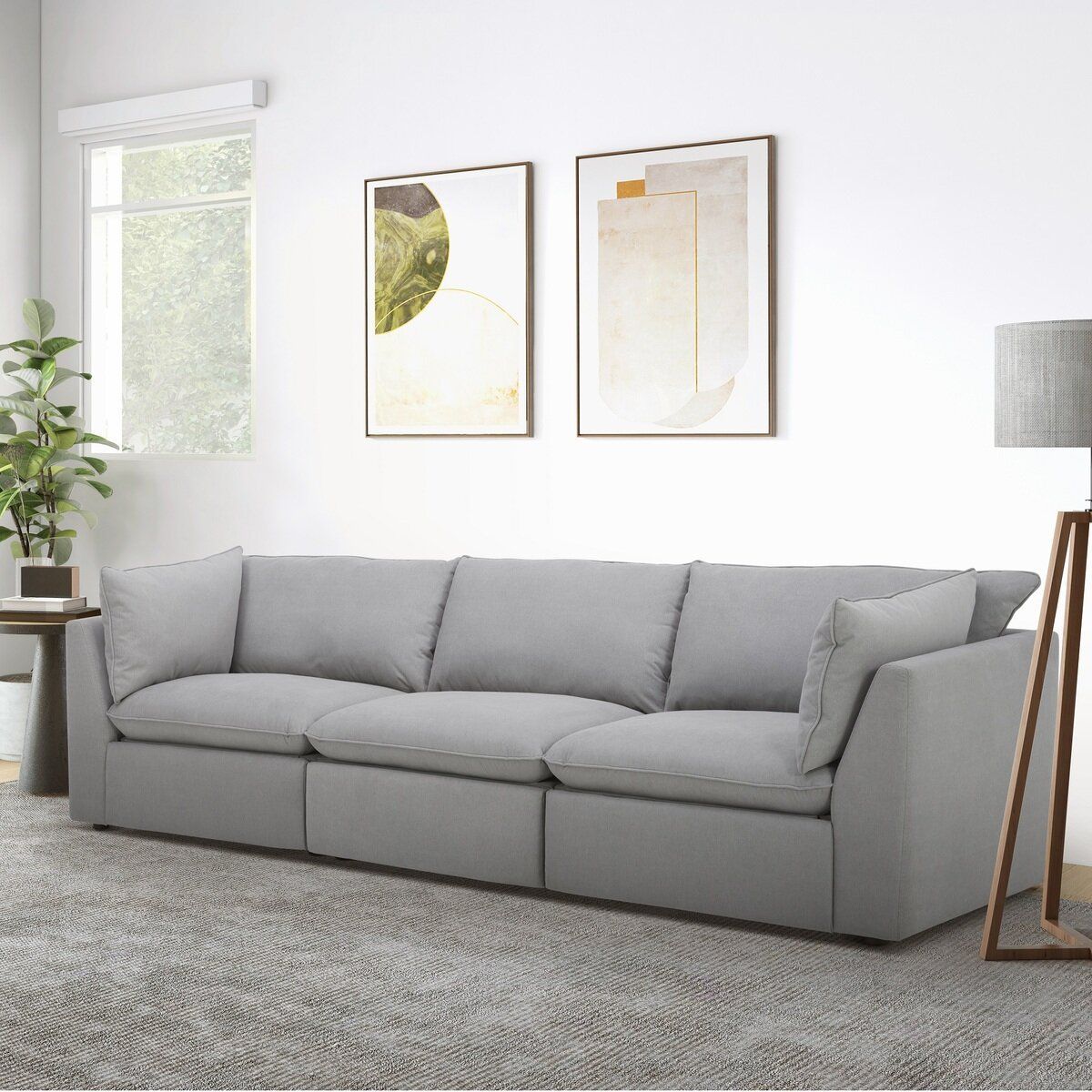 倉庫直送】Gilman Creek Furniture 布製 電動モジュラーソファ 3PC - メルカリ