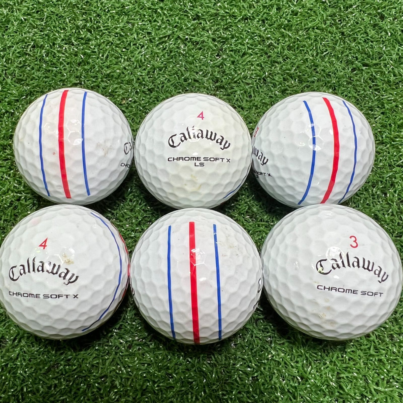 美品キャロウェイ CHROME SOFT トリプルトラック ロストボール24球 Callaway キャロウェイゴルフ CHROME SOFT 24 トリプル