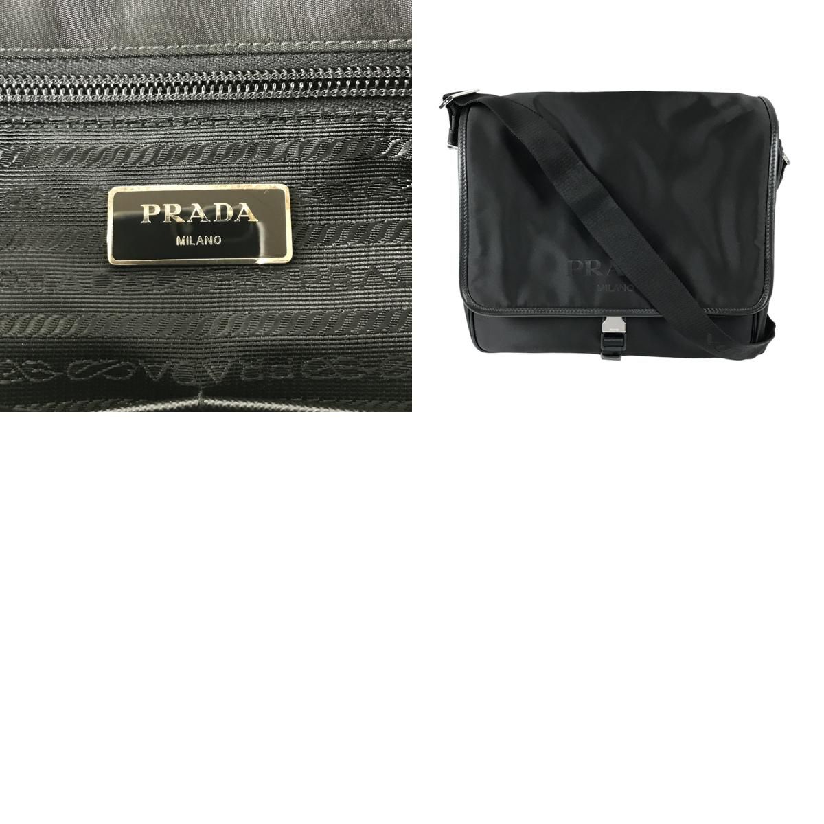 プラダ PRADA 2VD166 ナイロン メッセンジャーバッグ sh【中古