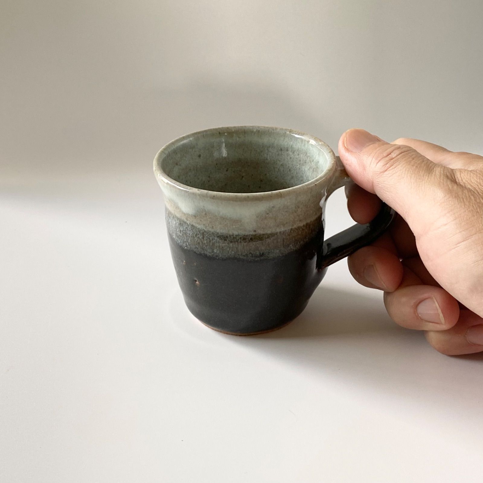 掛分けのコーヒーカップ&ソーサー 【手仕事 民藝 作家 和 陶器