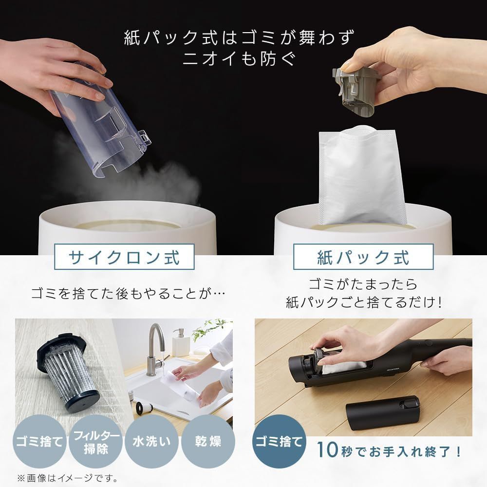 お手入れカンタン紙パック式