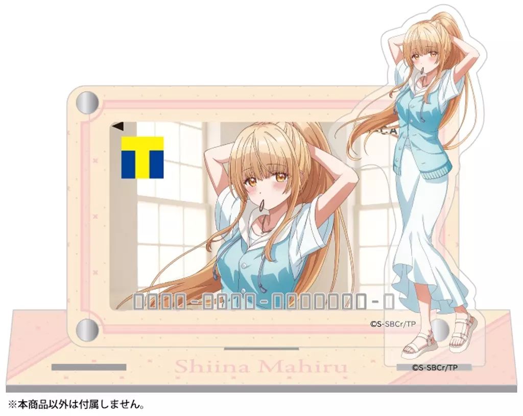 【中古】雑貨 椎名真昼 アクスタ付きカードスタンド 「お隣の天使様にいつの間にか駄目人間にされていた件」
