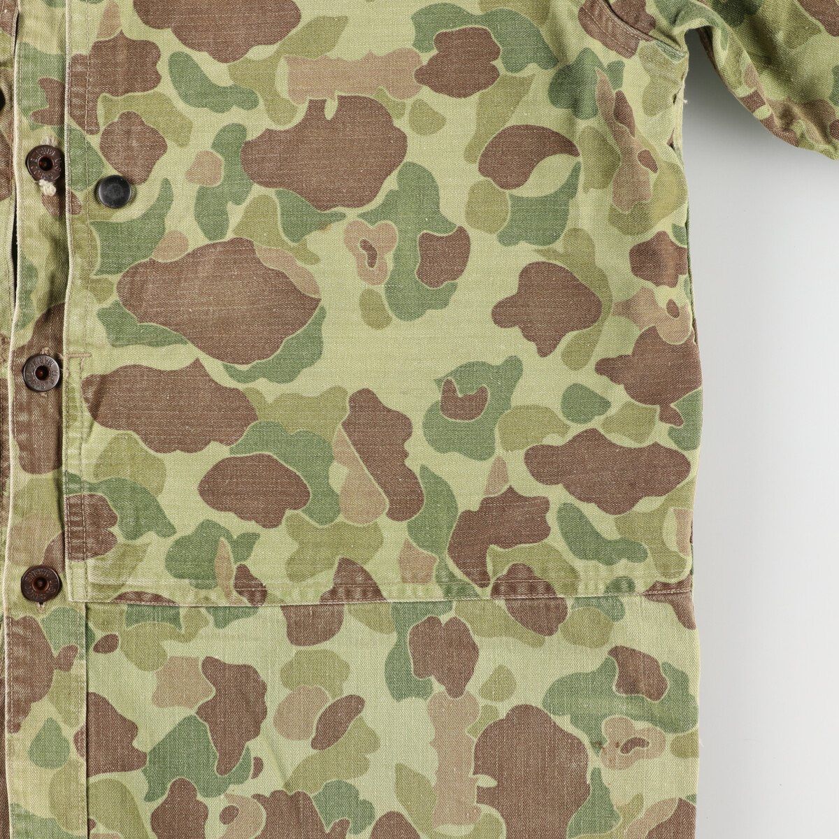 古着 40年代 米軍実品 P-44 USMC ダックハンターカモ フロッグ