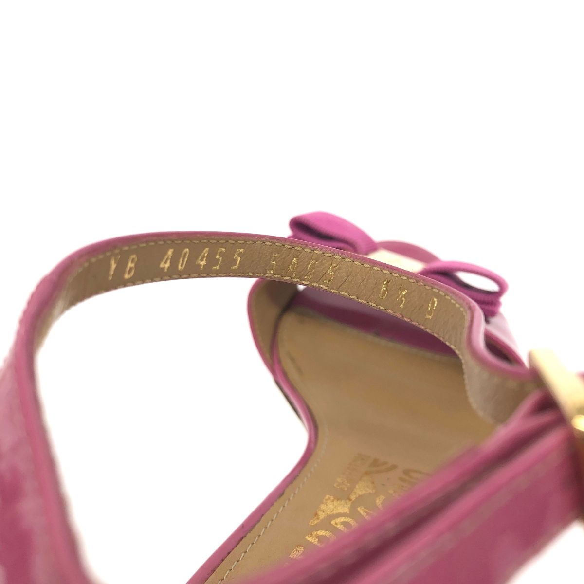 Salvatore Ferragamo サルヴァトーレフェラガモ サンダル 表記サイズ 6 1|2 ヴァラ ピンク レディース | 241011011663 KIN-KAAI_COM