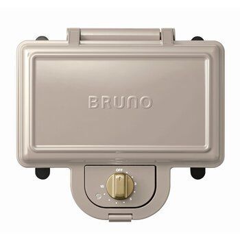 倉庫直送 ブルーノ ホットサンドメーカー ダブル グレージュ BOE044-GRG