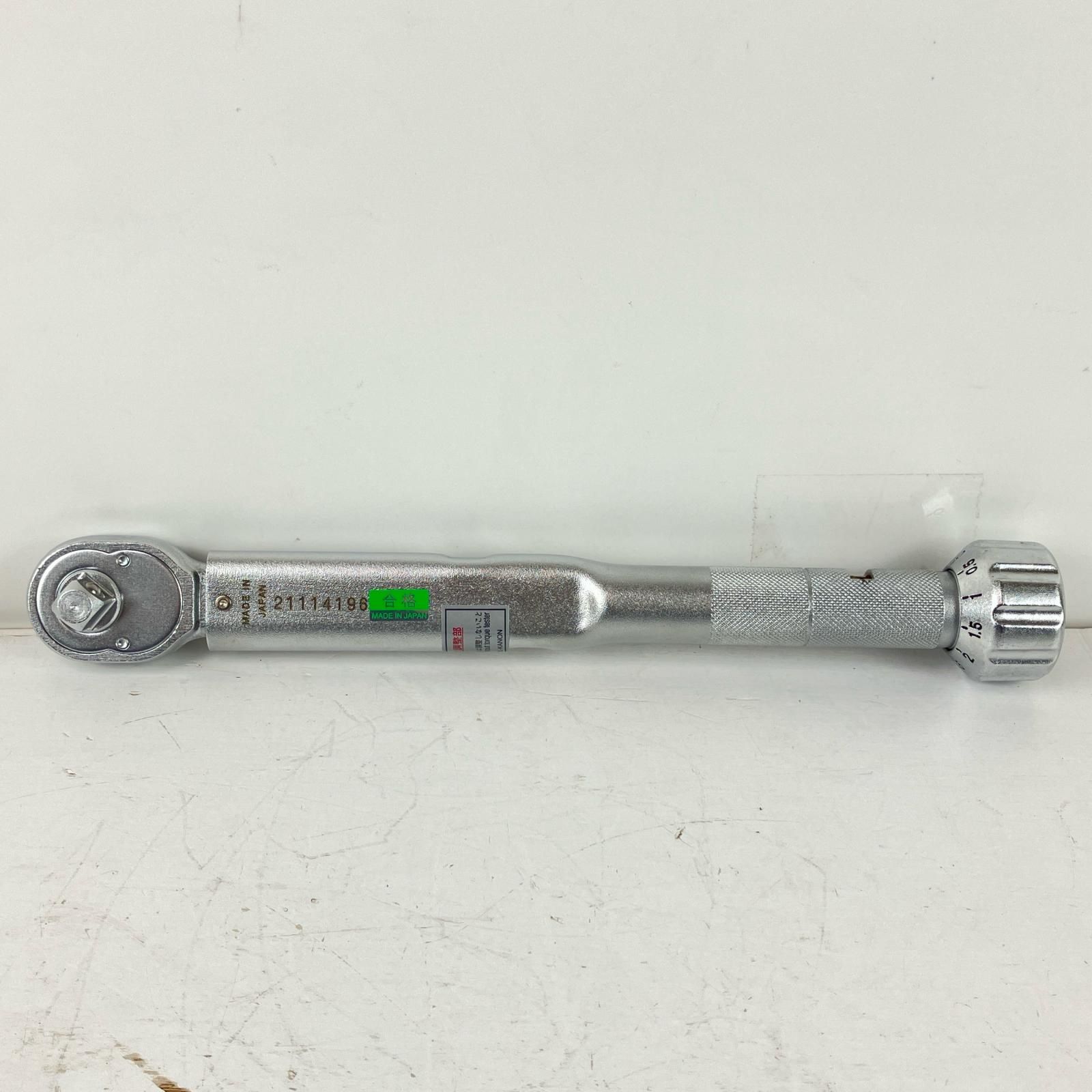 ЗЗKANON 5 9.5mm トルクレンチ 合格書 取説 外 N50QlK シルバー