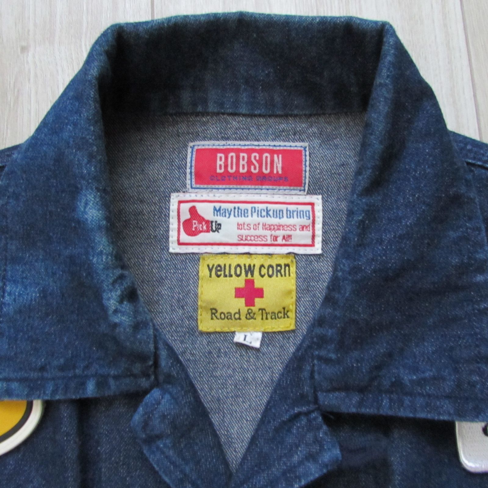 Lサイズ】BOBSON×YELLOW CORN デニムオーバーオール つなぎ - メルカリ Lサイズ】BOBSON×YELLOW CORN デニムオーバーオール つなぎ - メルカリ