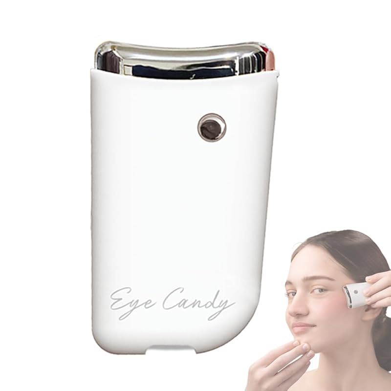 Eye Candy アイキャンディー 超軽量 自宅エステ 目元美顔器 光エステ 微振動 LED 美容器 イオン導入 目のくま 温熱ケア 多機能美顔器 口元ケア 目元ケア 肌ケアUSB充電 家庭用美顔器 温熱美顔器 