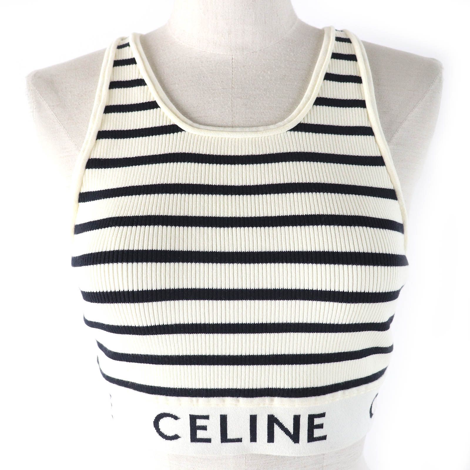 新品未使用✌️CELINE ロゴ マフラー ブラック/ホワイト（楽天市場 