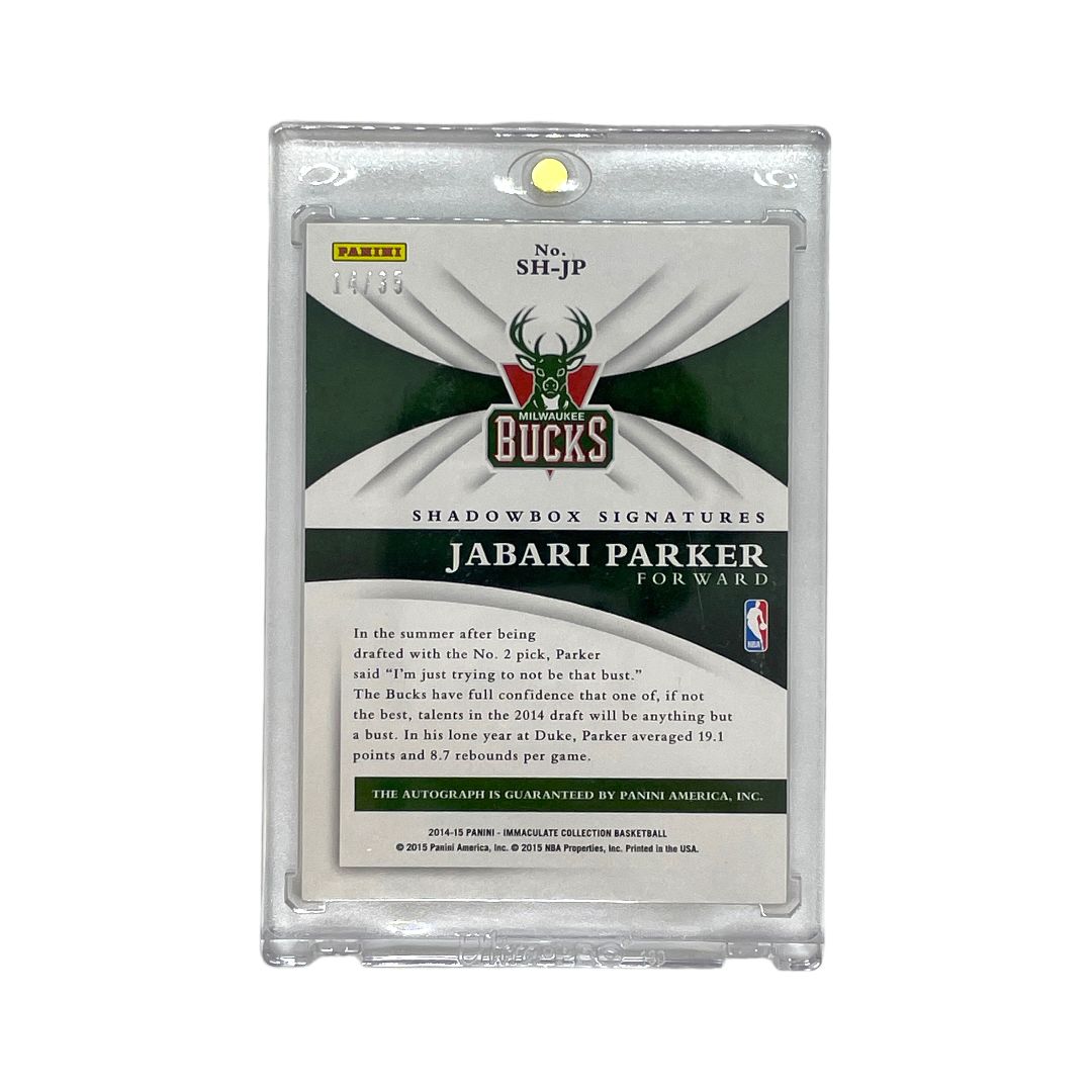 お手頃価格 IMMACULATE NBAカード PANINI COLLECTION 14/35 PARKER JABARI シングルカード