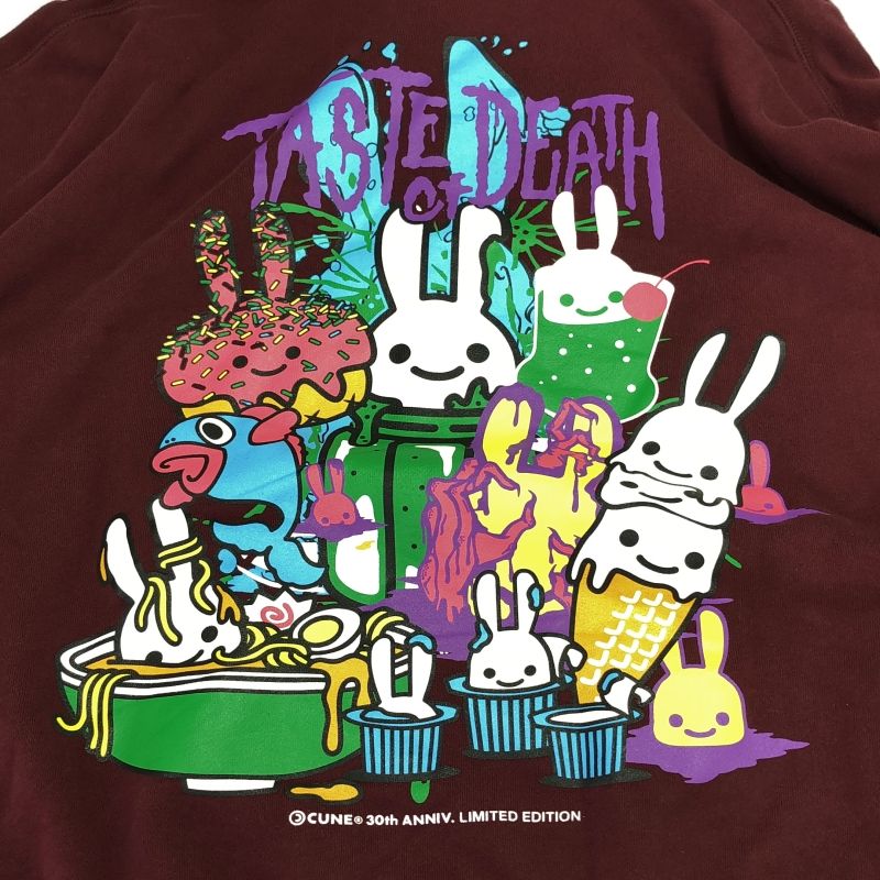 中古】☆CUNE 30th ANNIV ヘヴィウェイトビッグパーカー 味覚remix