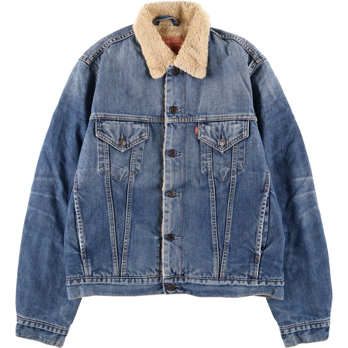 古着 00年代 リーバイス Levi s 71500-0487 ユーロモデル デニムボアジャケット メンズL相当 eaa560937