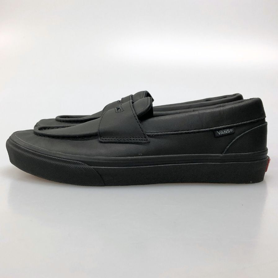 VANS レザー　ローファー　黒 VANS バンズ ローファー レザー 28cm タッセル BLACK 黒 - メルカリ