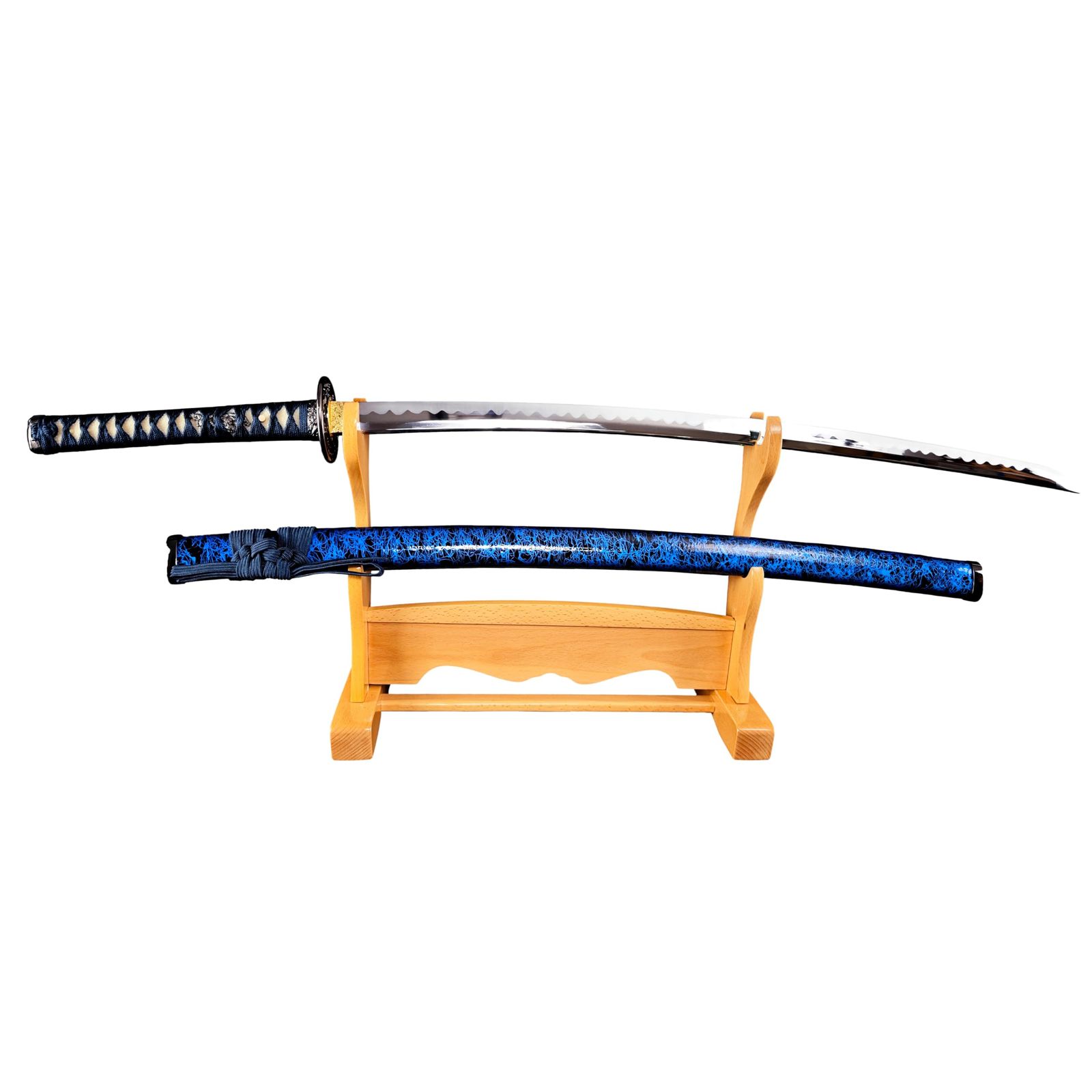 しのびや 模造刀 青雲 大刀 刀 鞘 刀拭クロス 模造刀証明書セット