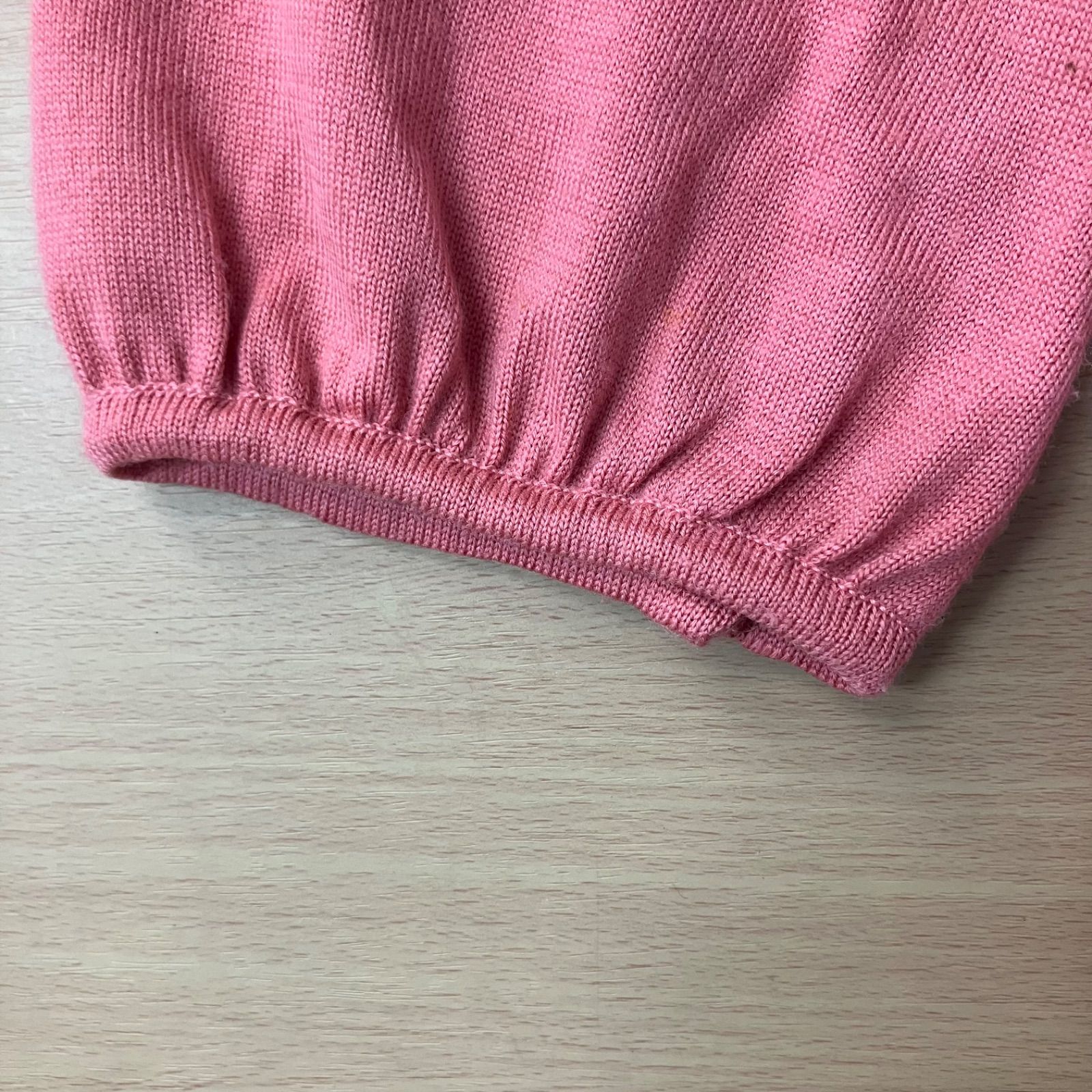 バーバリーブルーレーベルサイドギャザーニット　リボンホース刺繍38 ◼︎ バーバリーブルーレーベル ホースロゴ刺繍 バックリボン