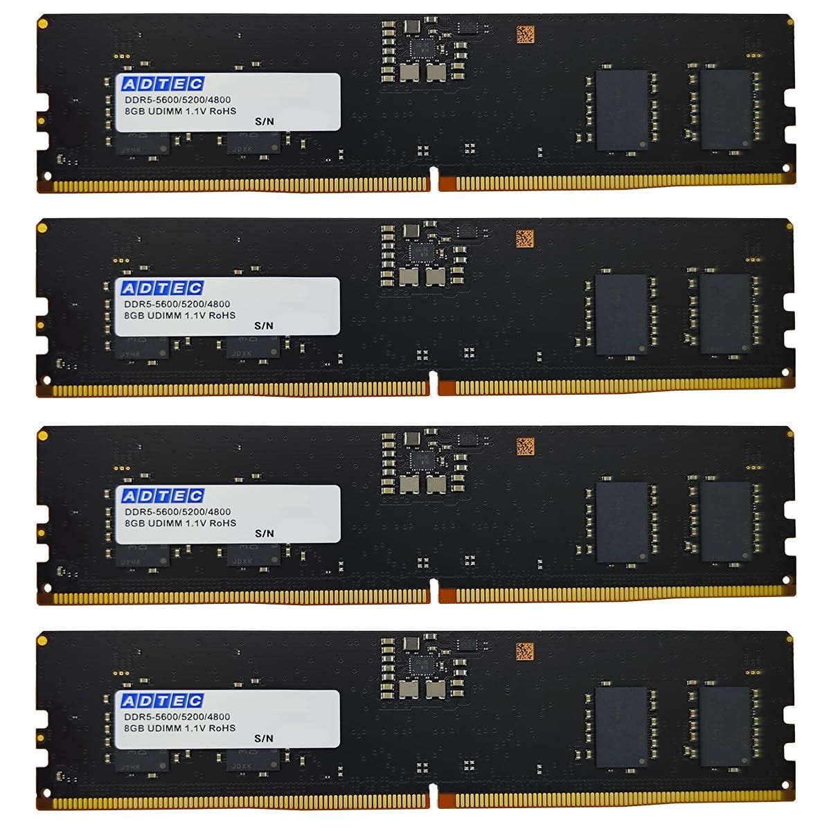 【新品・2営業日で発送】アドテック ADS5600D-X8G4 DDR5-5600 UDIMM 8GB(ADS5600D-X8G4)