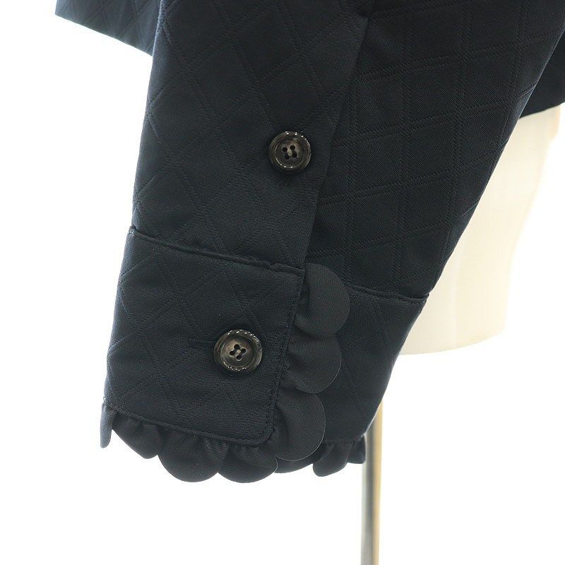 ヨリ yori 25SS スカラップショートジャケット ステンカラー フリル 36
