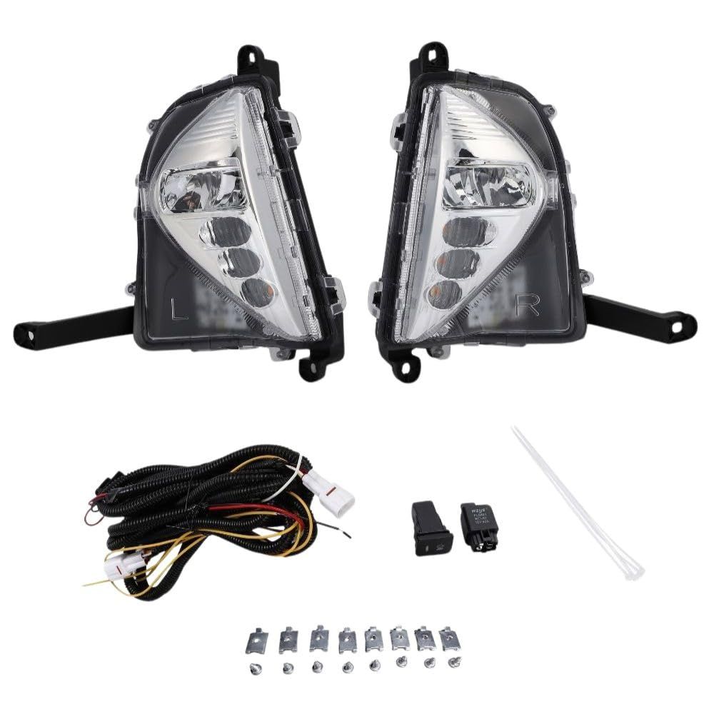 トヨタ プリウス 2015年 ZVW50 ZVW51 ZVW55 前期 フロント フォグランプ セット キット KIT SET デイライト 社外品 左右セット