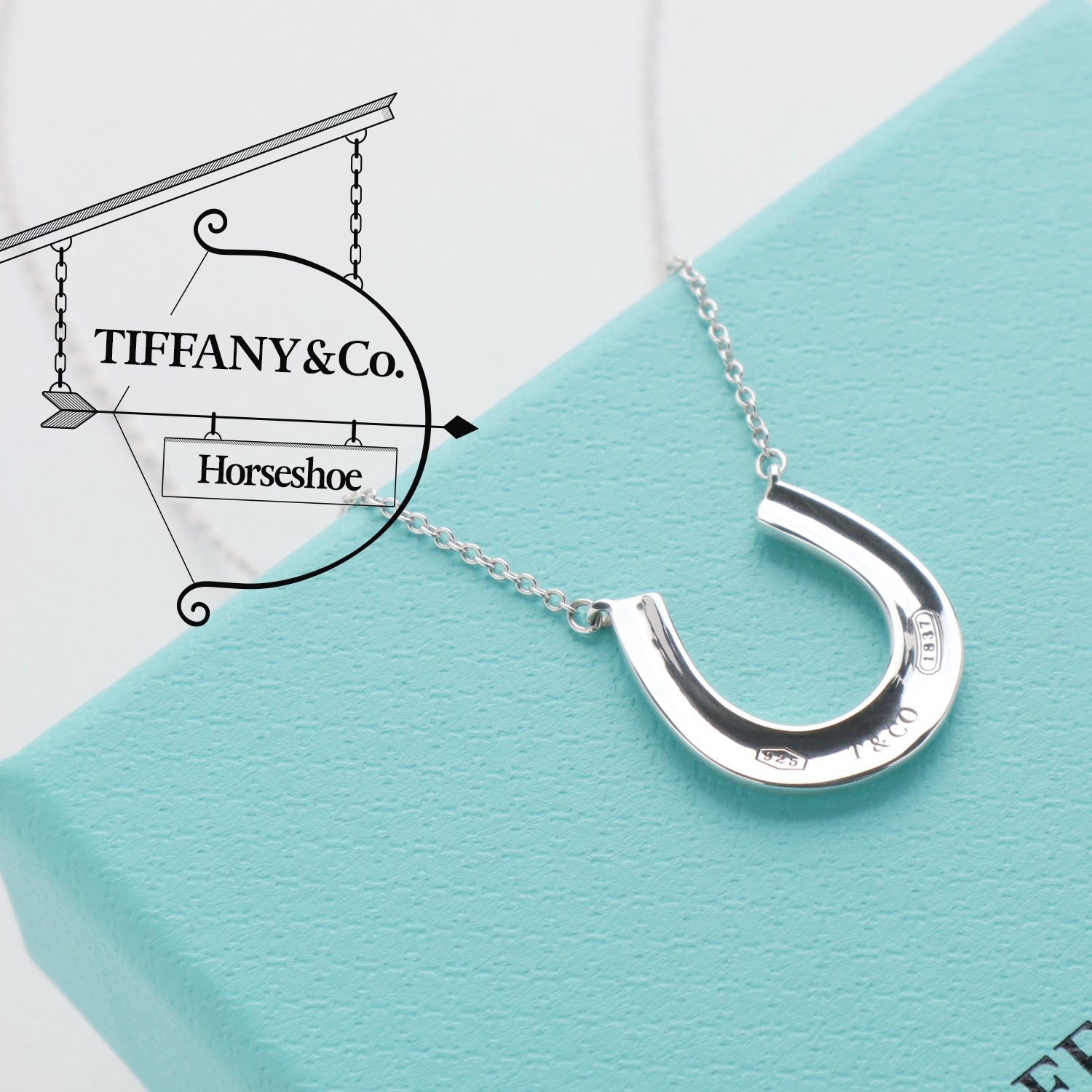 美品 TIFFANYu0026Co. ティファニー 1837 ホースシュー ネックレス