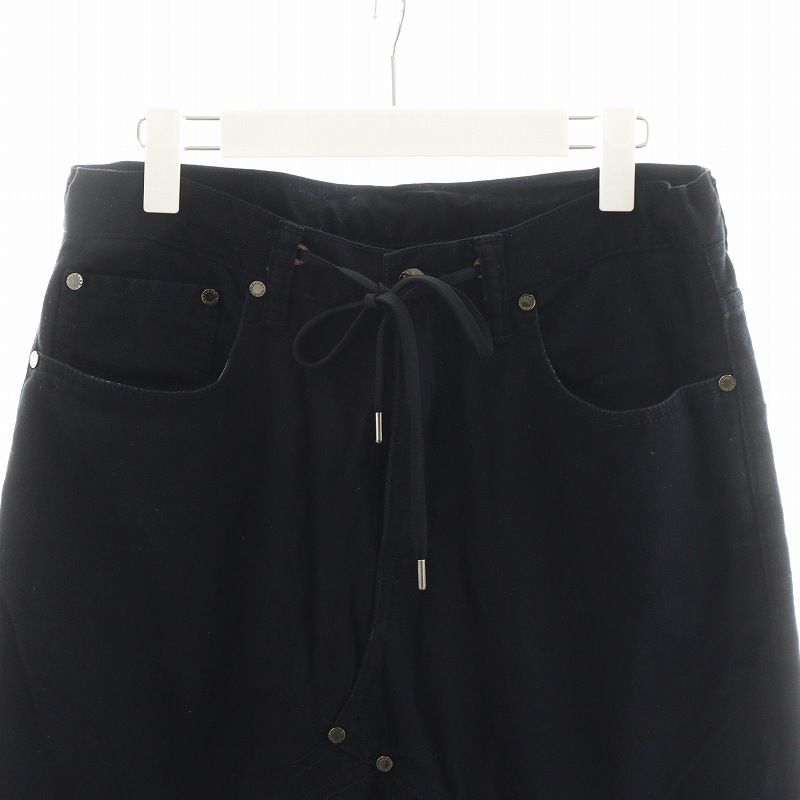 ガンリュー サルエル 黒 GQ453◇FUMITO GANRYU トラック サルエル