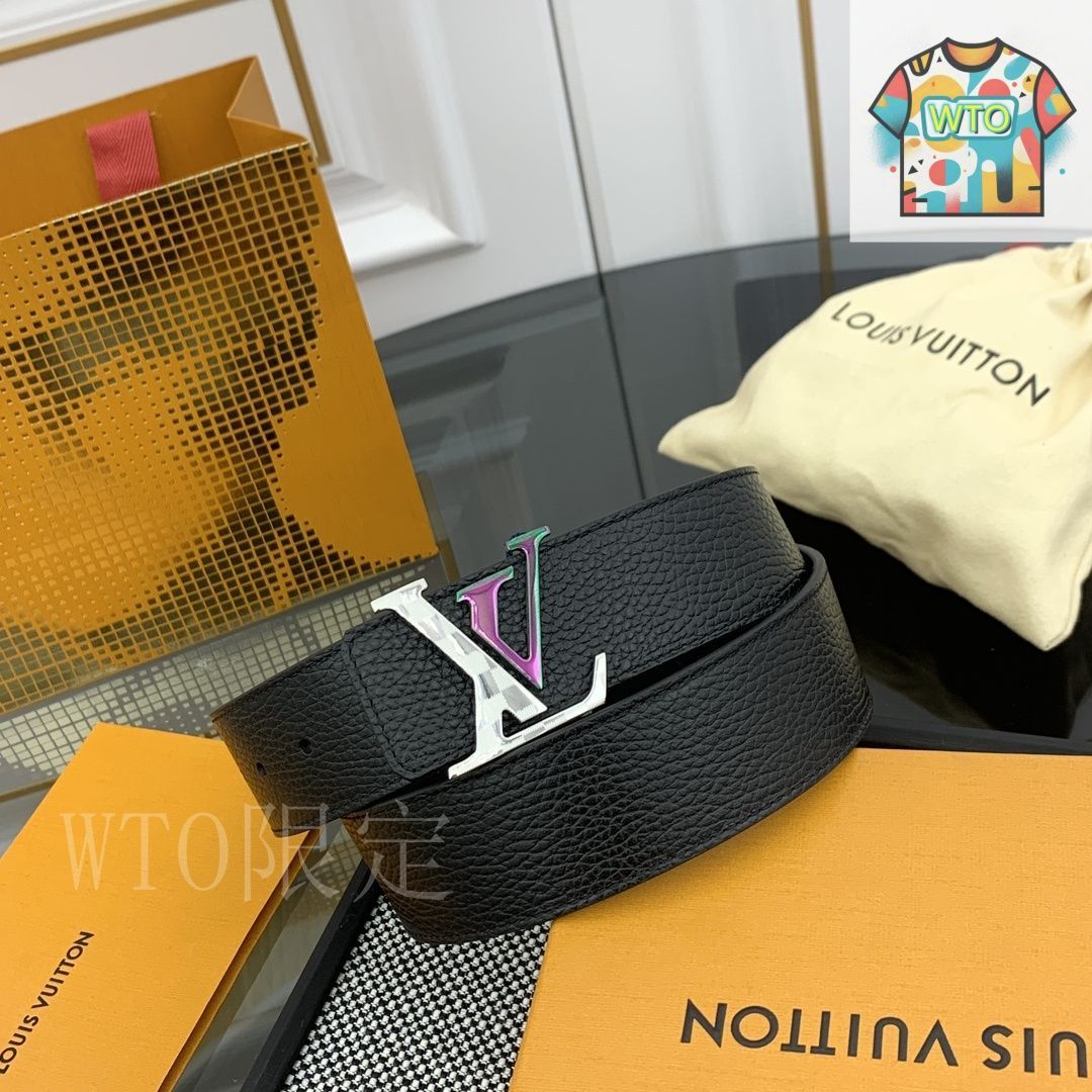 今日特価】Louis Vuitton ルイヴィトン レザーベルト-3 - メルカリ