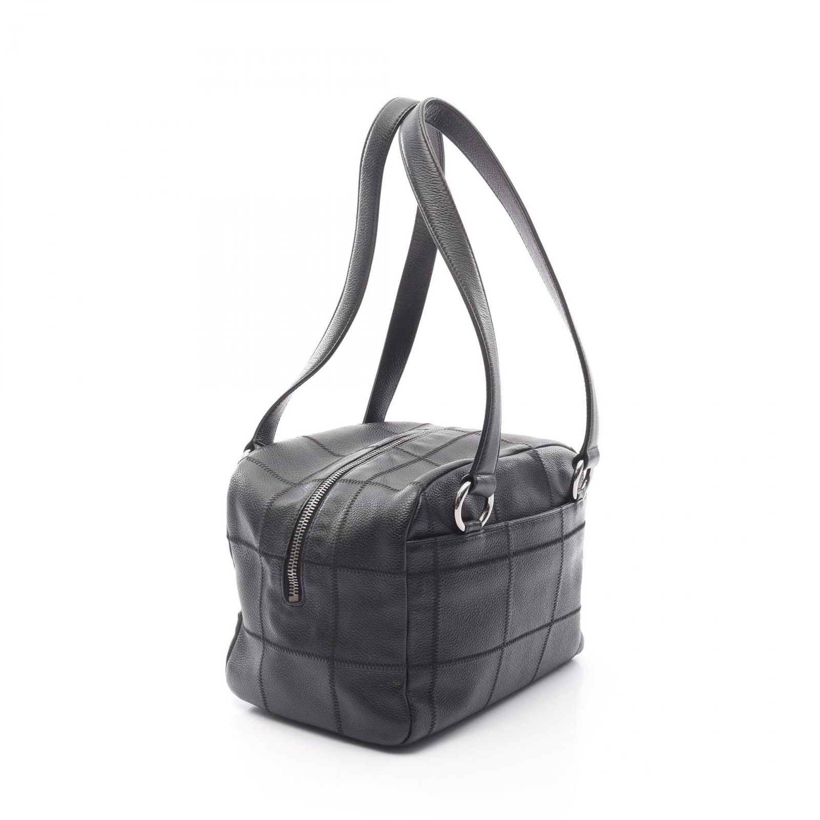 シャネル CHANEL ショルダーバッグ チョコバー ブラック キャビア 