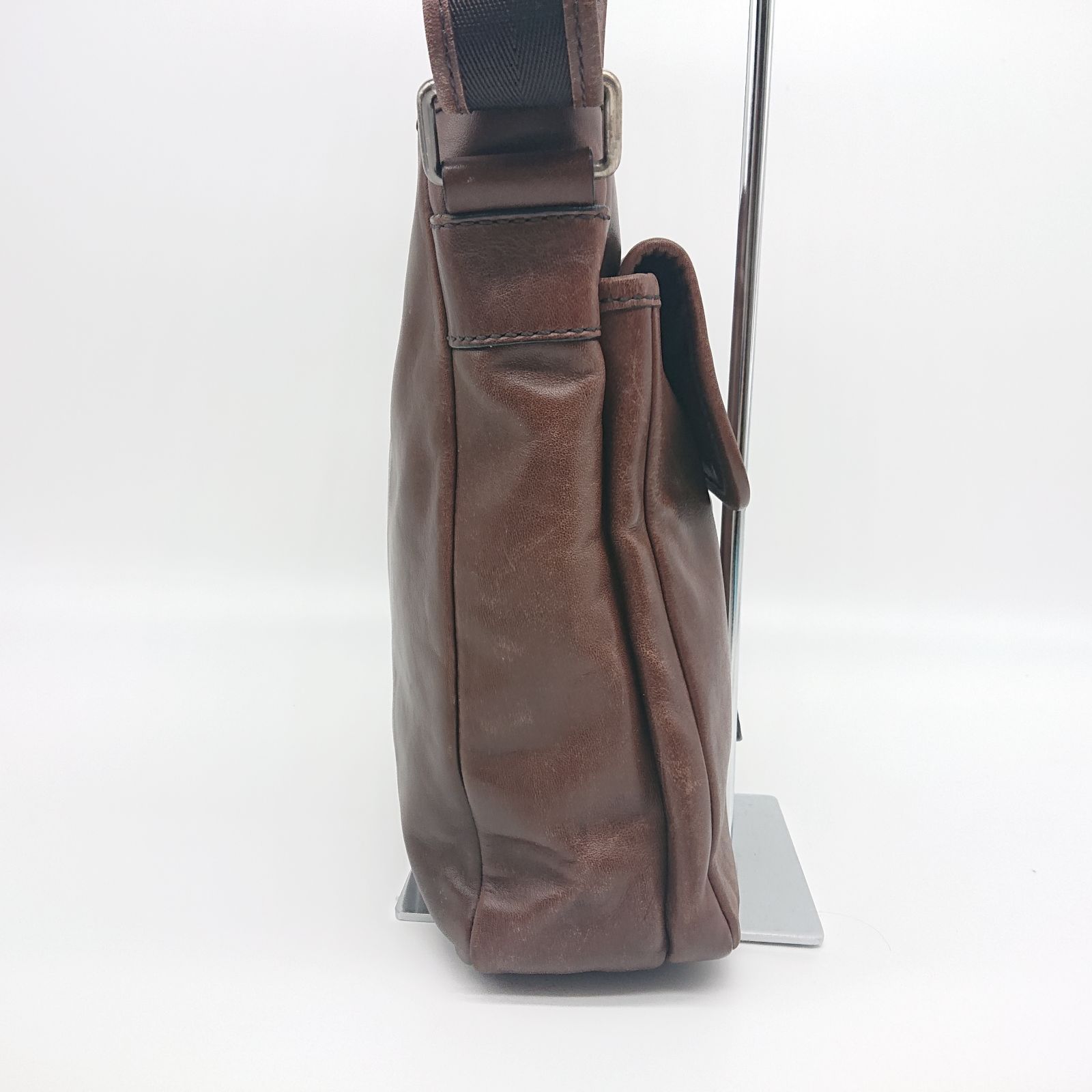 COACH コーチ ショルダーバッグ メッセンジャー ブラウン レザー