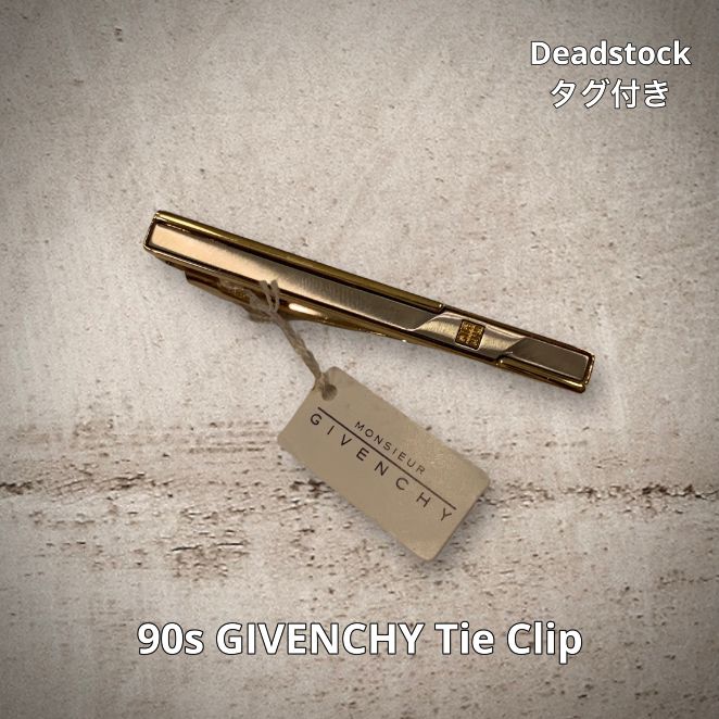 90s GIVENCHY Tie Clip ジバンシー ネクタイピン タイ・クリップ 