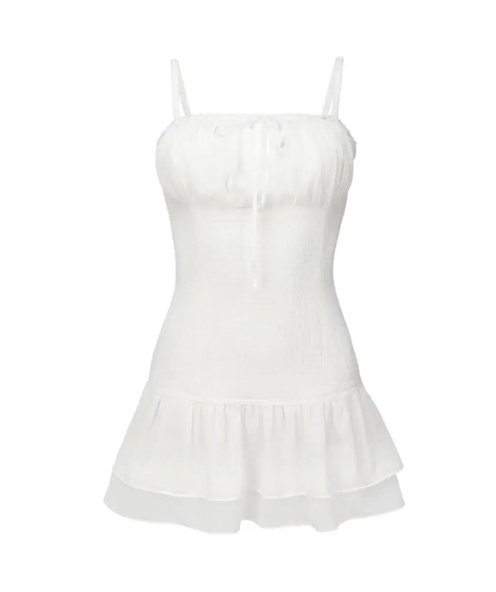レイイズミヤ フェア レースチュール ミニ ドレス ワンピース 白 ONE PIECE S