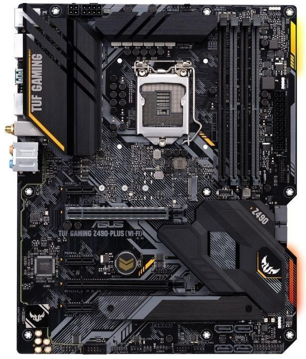 ASUS TUF GAMING Z490-PLUS WI-FI LGA 1200 Intel Z490 SATA 6Gb|s ATX Intel Motherboard