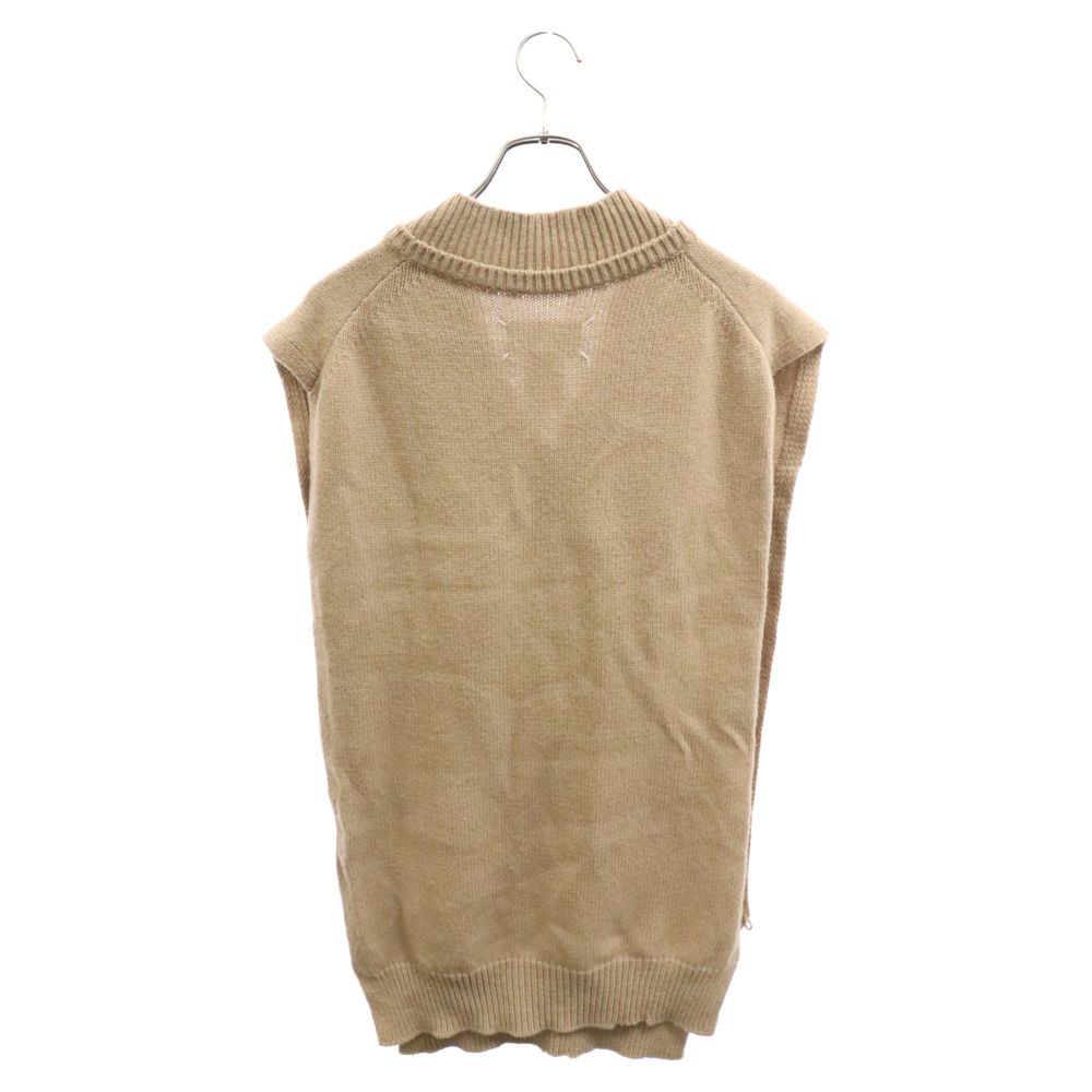 マルタン マルジェラベージュ Vネック ニットセーター MARTIN MARGIELA ベージュ Vネックニット マルタン マルジェラ