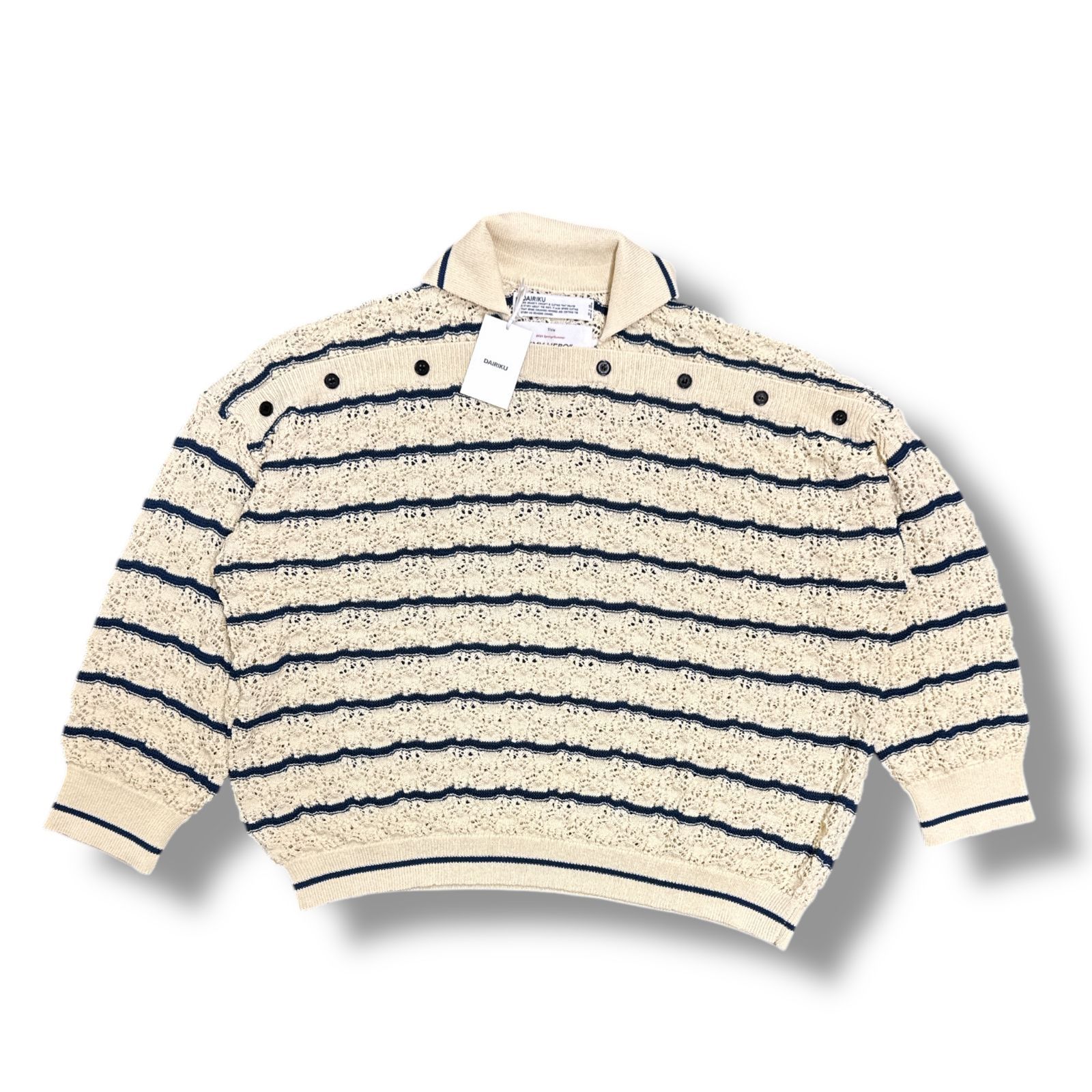 参考上代46200円 未使用品 DAIRIKU 24SS Alain Marina Knit 参考上代46200円 未使用品 DAIRIKU 24SS Alain Marina Knit