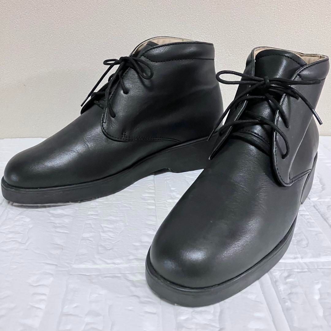 クラークス Clarks 英国製 チャッカブーツ 厚底 レザー 黒