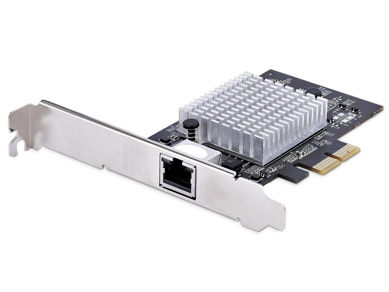 【新品・2営業日で発送】スターテック PCI EXPRESS LANカード／1ポート／10GBPS／6スピード／10GBASE-T ＆ NBASE-T