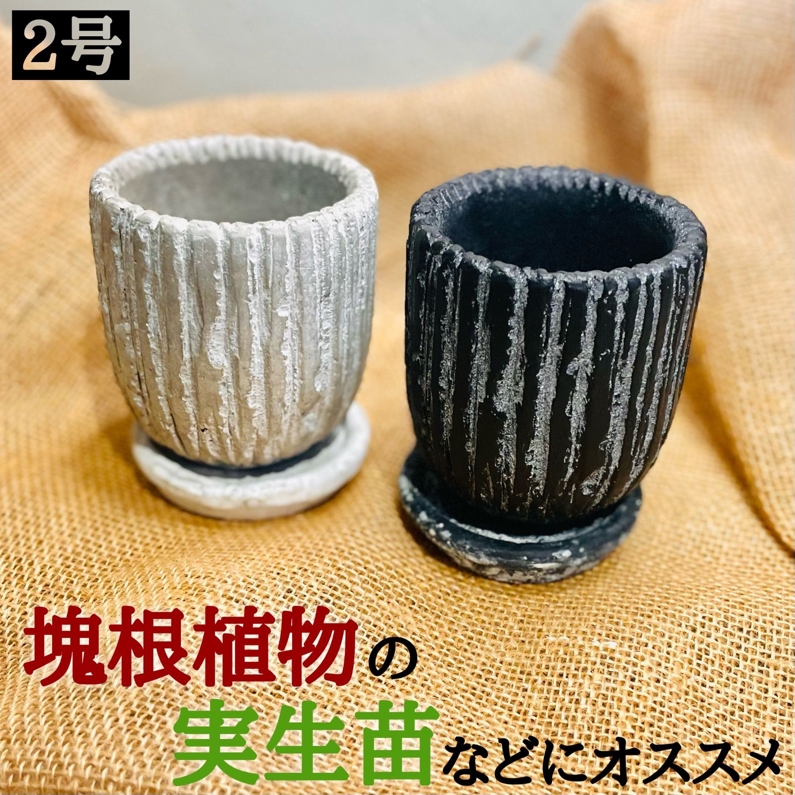 2号鉢 小さい 陶器鉢 植木鉢 小型 - メルカリ