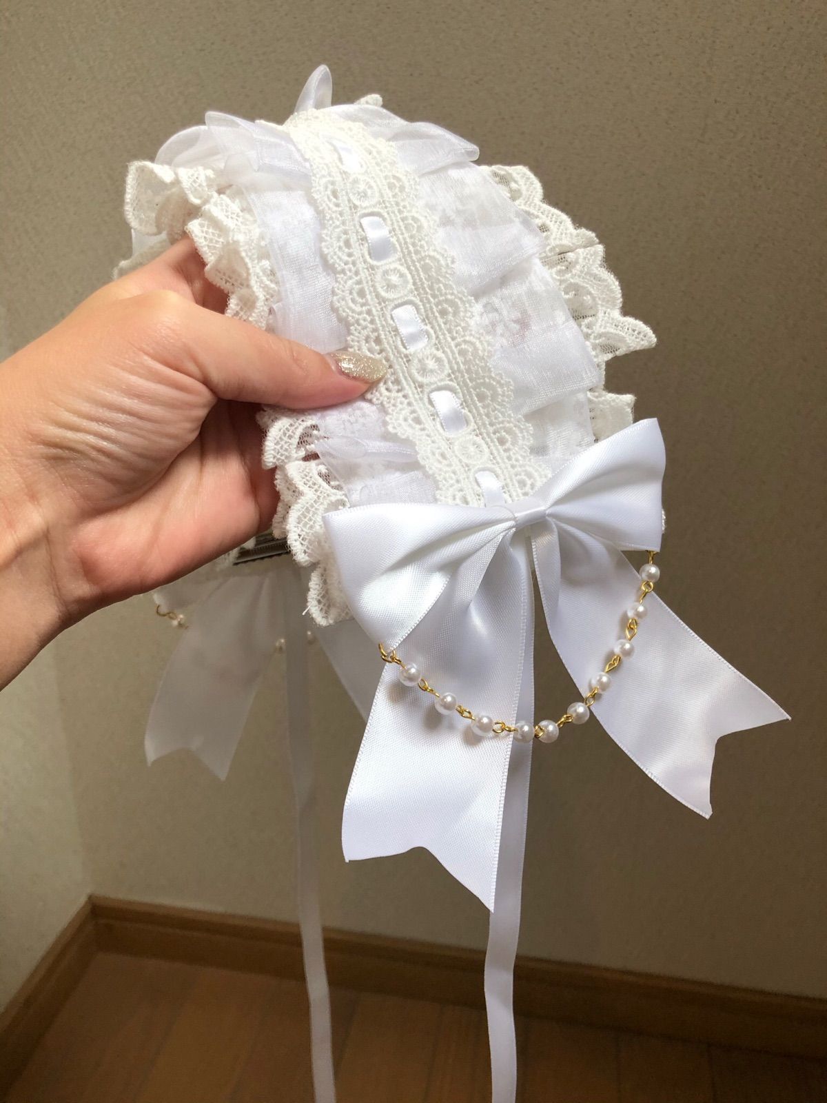 ヘッドドレス 黒 ゴスロリ カチューシャ レース リボン 十字架 可愛い パール 通販 カチューシャ ヘッドドレス 黒 リボン レース 可愛い ゴスロリ