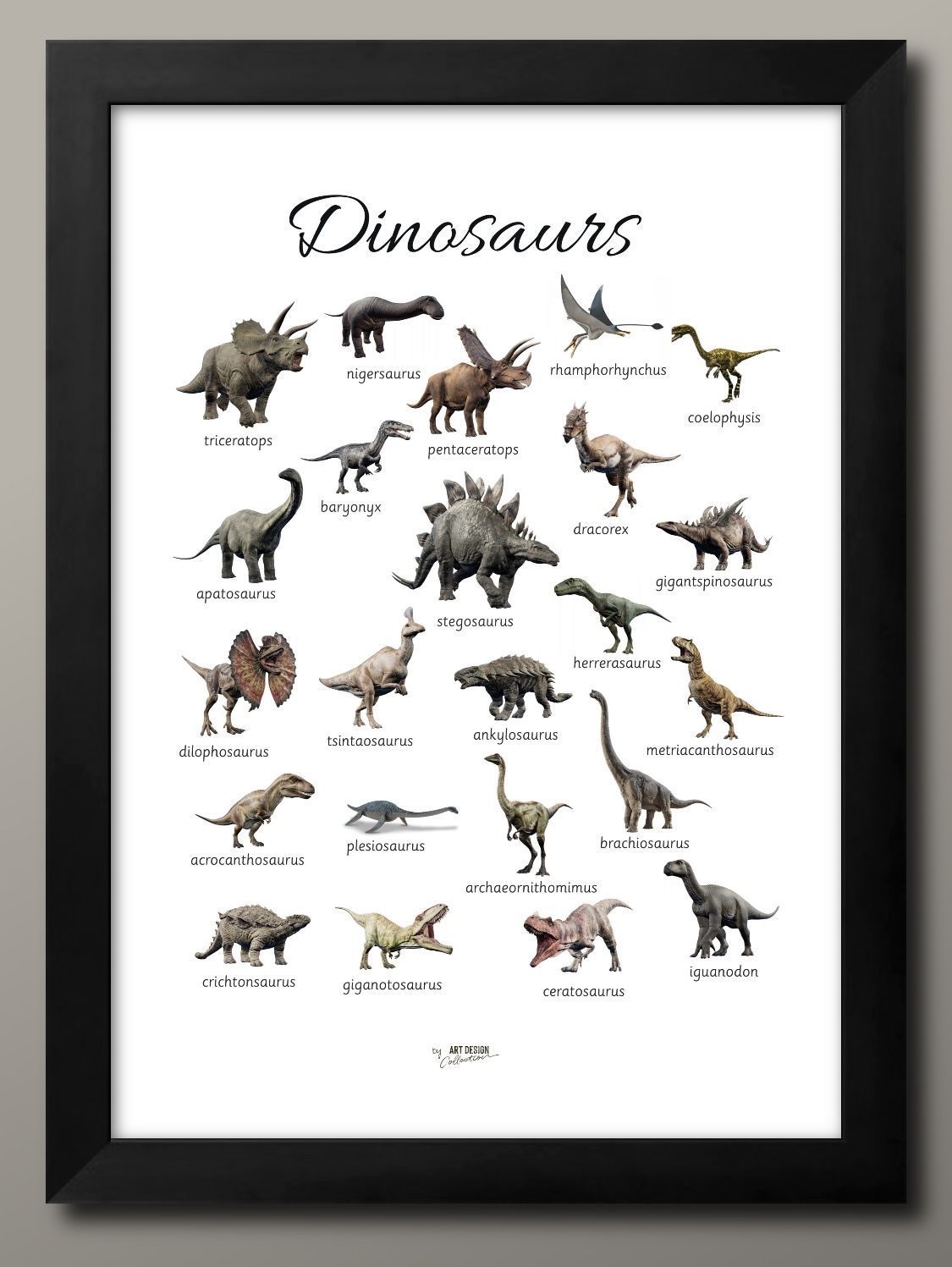 11233ダイナソー ジュラシック 恐竜 A3 サイズ ポスター アート