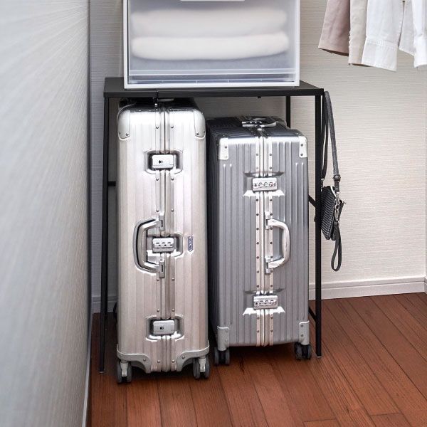 山崎実業 伸縮キャリーケース上ラック タワー tower クローゼット収納