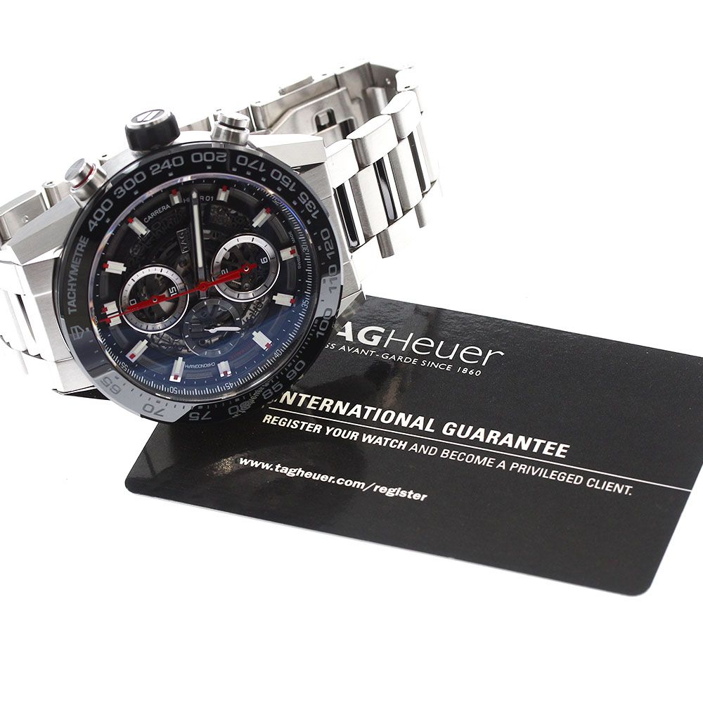 タグホイヤー TAG HEUER CAR 2 A 1 W 0 カレラ デイト クロノグラフ 自動巻き メンズ 保証書付き_910076