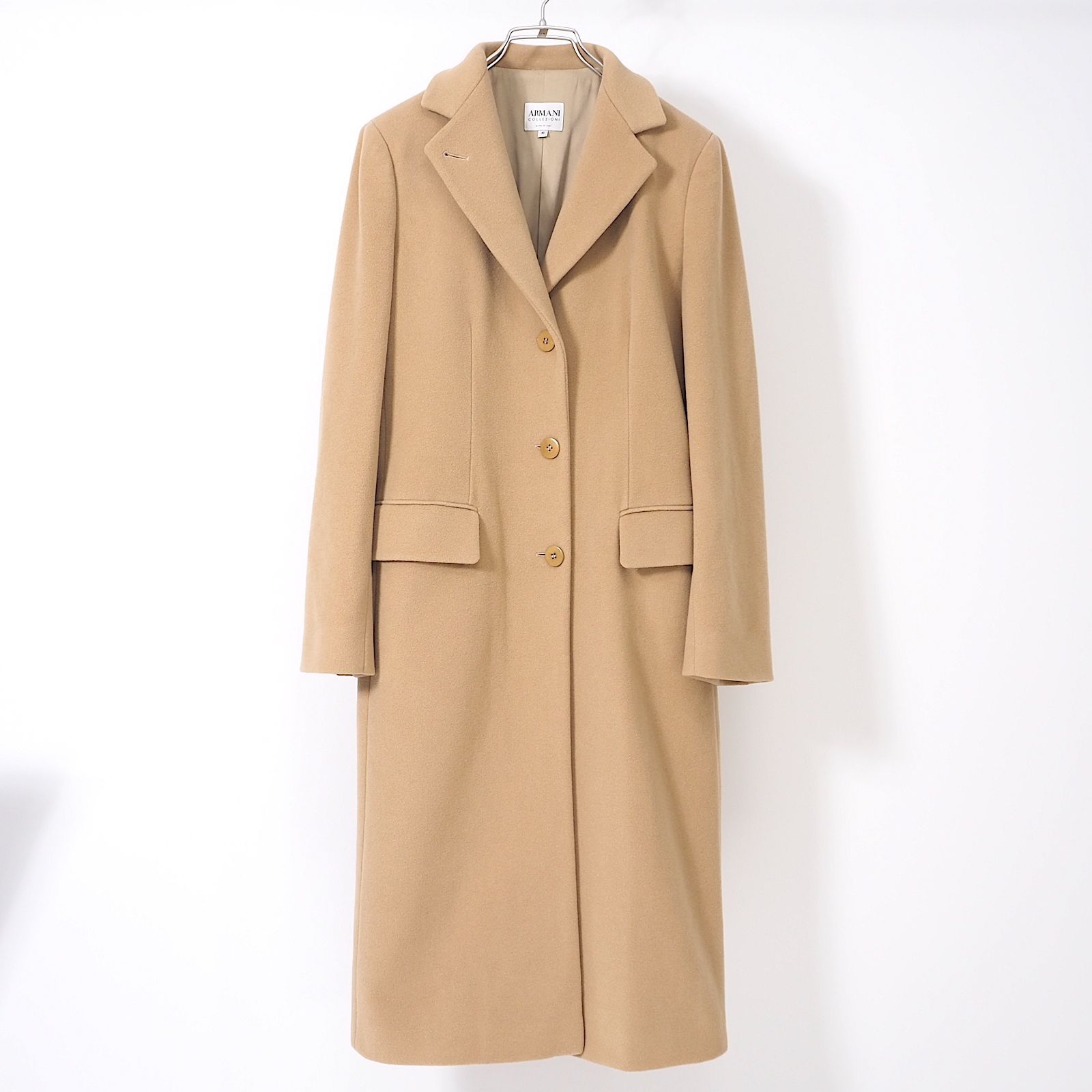 ARMANI COLLEZIONI ベージュ ロングコート 42 イタリア製 【公式通販】