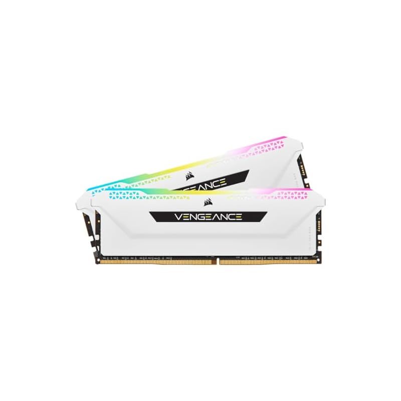 Corsair DDR4-3600MHz デスクトップPC用 メモリ VENGANCE RGB PRO SLシリーズ 32GB 16GB×2枚 CMH32GX4M2D3600C18W