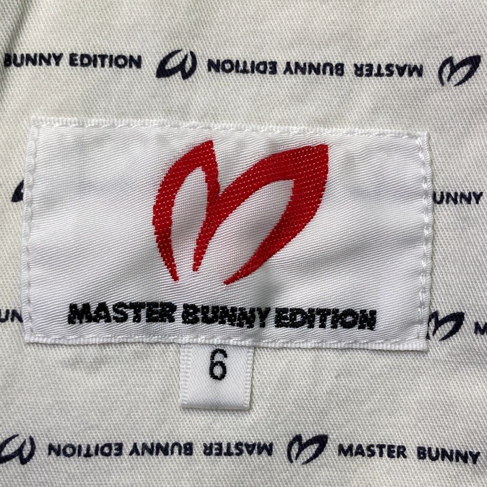 サイズ：6 MASTER BUNNY EDITION マスターバニーエディション 10周年 ストレッチハーフパンツ  ブラック系 [240101498445] ゴルフウェア メンズ ストスト MASTER BUNNY EDITION(マスターバニーエディション) ショート