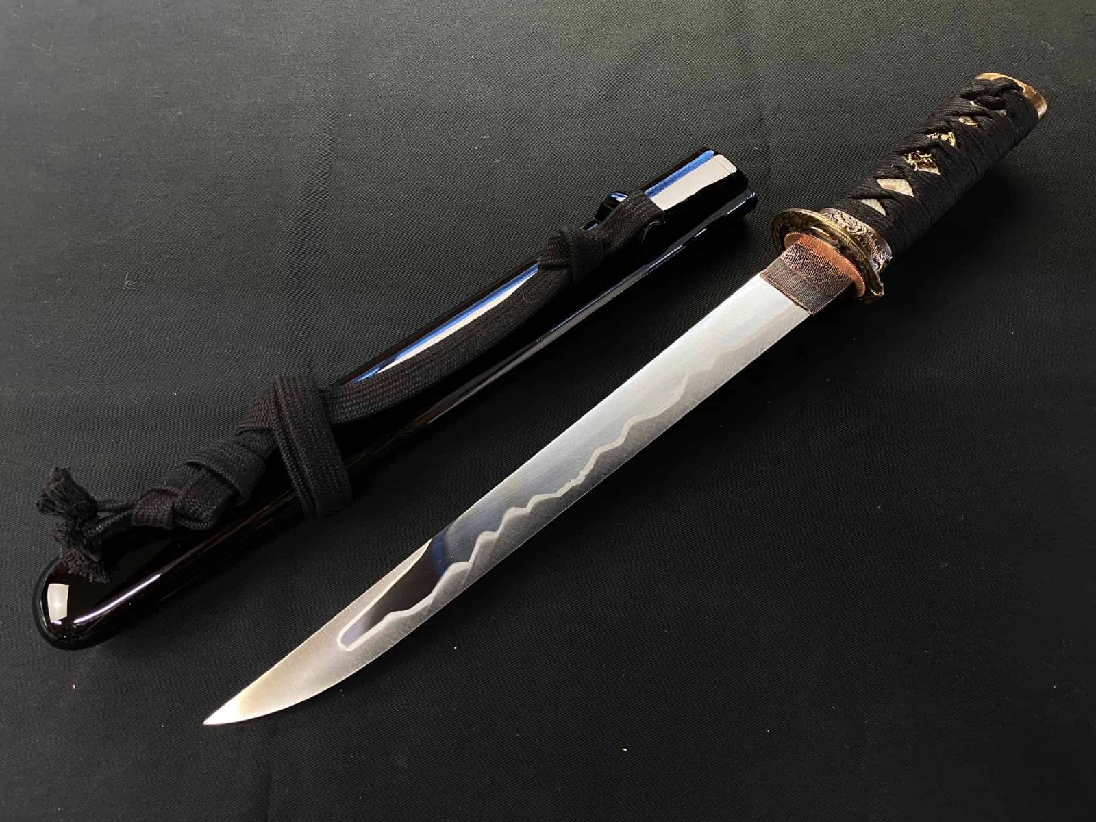 サムライナイフハンドル付属品 模造刀 武士道 武蔵 鑑賞用 一本 サバイバルマスター2 レッドオルカ 剣鉈 190mm 甲伏せ造り