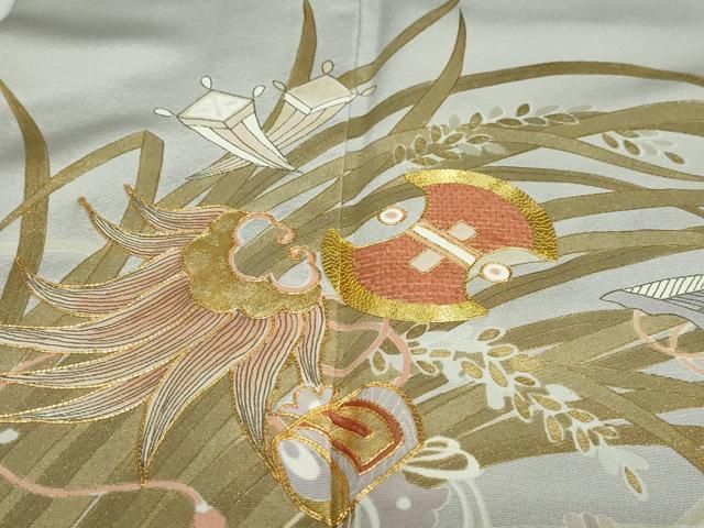 平和屋着物●創業460年 千總 色留袖 駒刺繍 宝尽くし文 金彩 鈴乃屋扱い 正絹 DAAY5212ud NICORILABO_COM