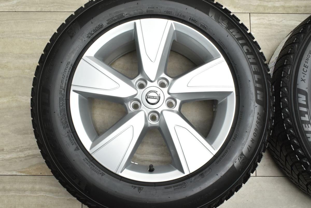 【美品 バリ溝】ボルボ XC40 純正 17in 7.5J +50.5 PCD108 ミシュラン X-ICE SNOW SUV 235/60R17 品番:31680565 スタッドレス 即納可能