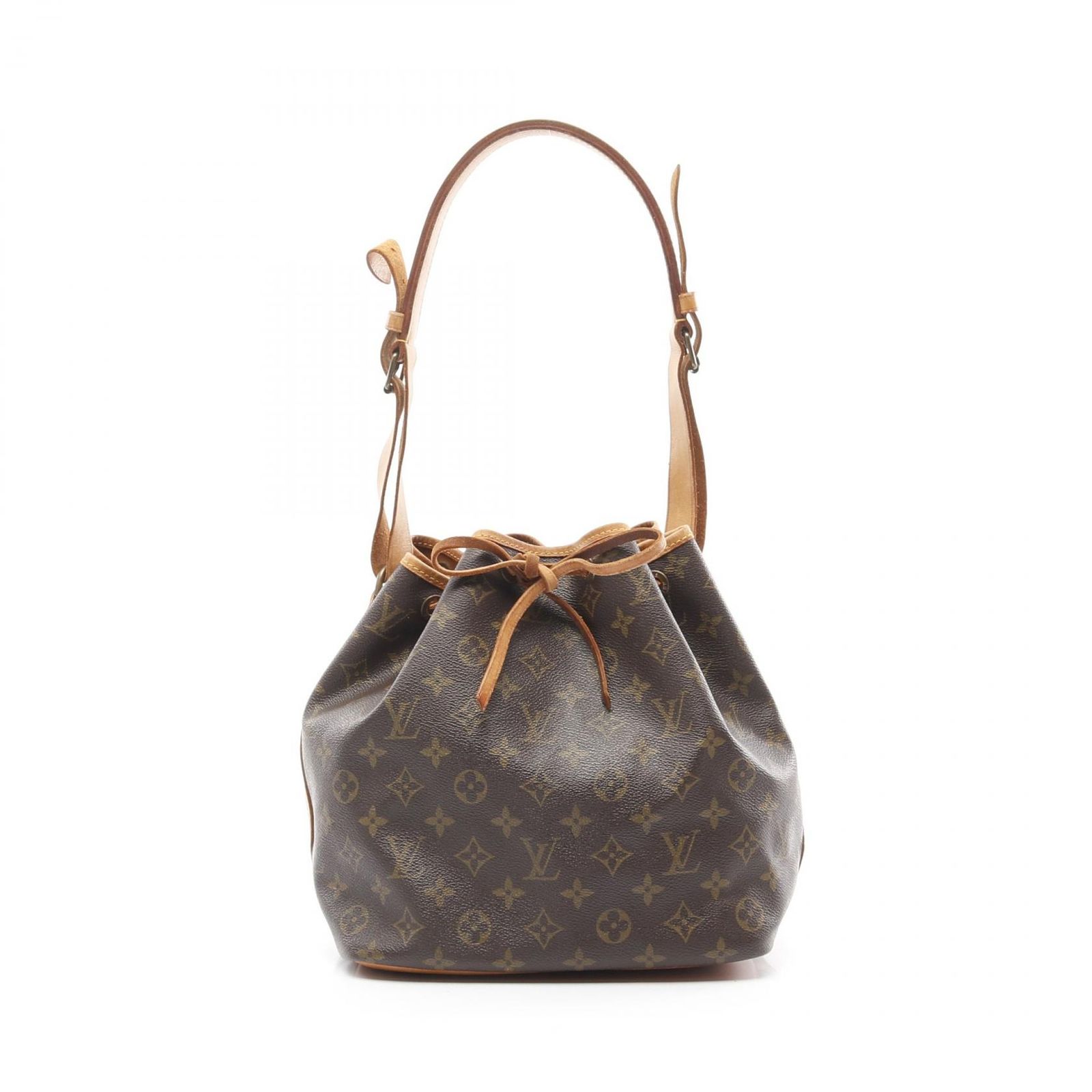 ルイ ヴィトン LOUIS VUITTON ショルダーバッグ プチノエ モノグラム M42226 PVCコーティングキャンバス レザー プチ ノエ レディース Used B