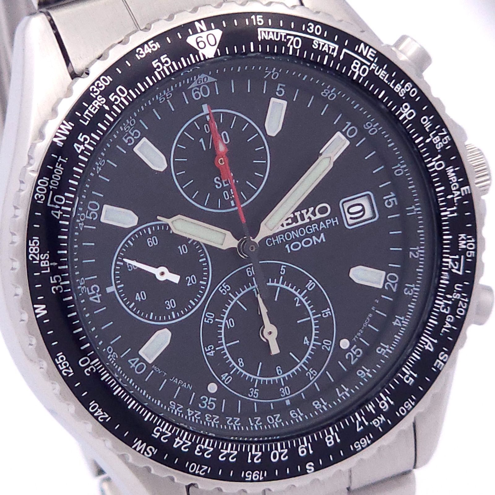 SEIKO セイコー クロノグラフ 7T92-0CF0 QZ 動作品 - メルカリ