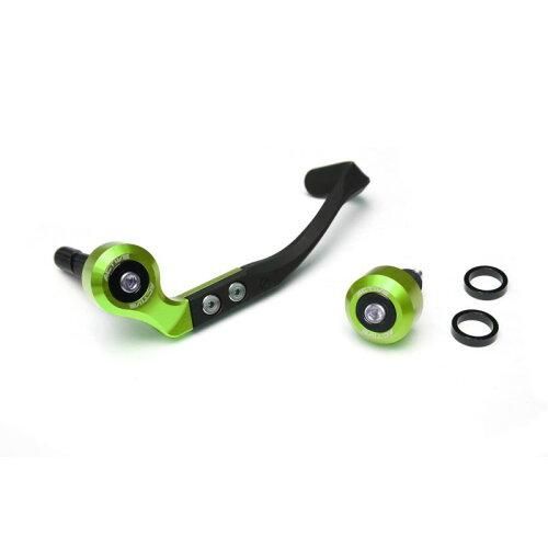 【新品・5営業日で発送】アクティブ(ACTIVE) ACTIVE アクティブ バイク ブレーキレバーガード バーエンド フルセット グリーン ハンドル内径 φ18.0～19.4用 30806018