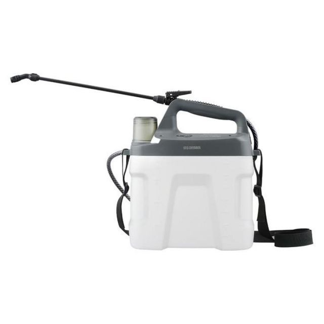アイリスオーヤマ 噴霧器 充電式 タンク容量7.8L USB Type-C 除草 JF-7800 ホワイトグレー 雑草 害虫駆除 水やり 電動