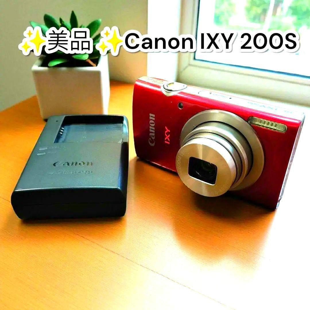 ️ ️Canon IXY 200S コンパクトデジタルカメラ キャノン レッド イクシシリーズ
